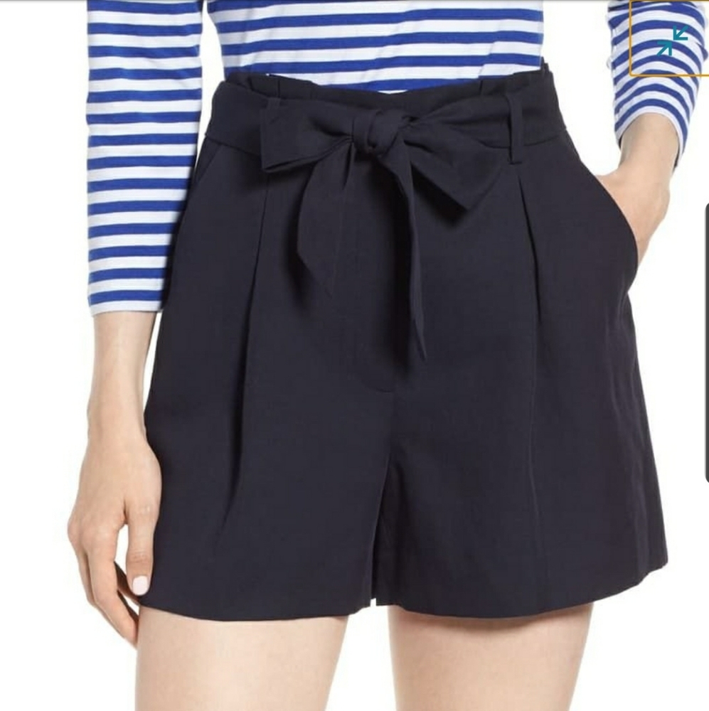 NS Paperbag waist Linen & cotton Blend